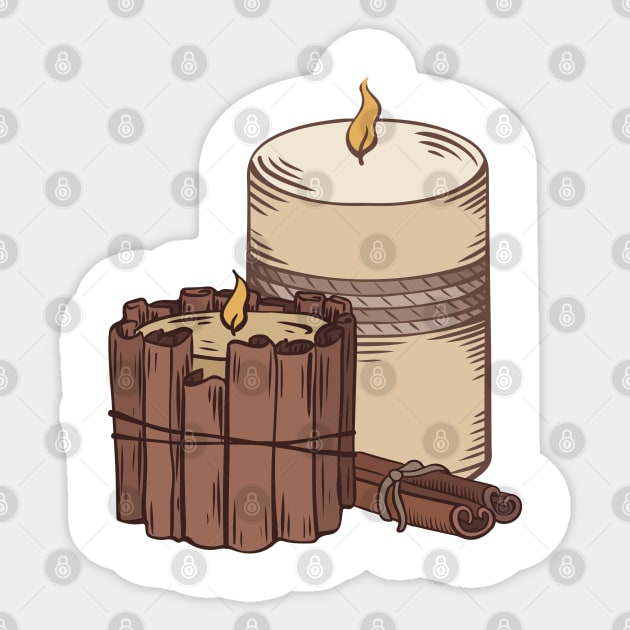 Candles Sticker by Veleri